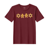 BYFT Threads Printed Christmas - Gingerbread Star Designed T-Shirts