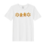 BYFT Threads Printed Christmas - Gingerbread Star Designed T-Shirts