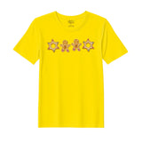 BYFT Threads Printed Christmas - Gingerbread Star Designed T-Shirts