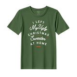 BYFT Threads Printed Christmas - I left my ugly Christmas sweater at home Designed T-Shirts