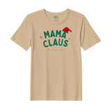BYFT Threads Printed Christmas - Mama Claus Hat Designed T-Shirts