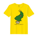 BYFT Threads Printed Christmas - Merry & Bright Designed T-Shirts