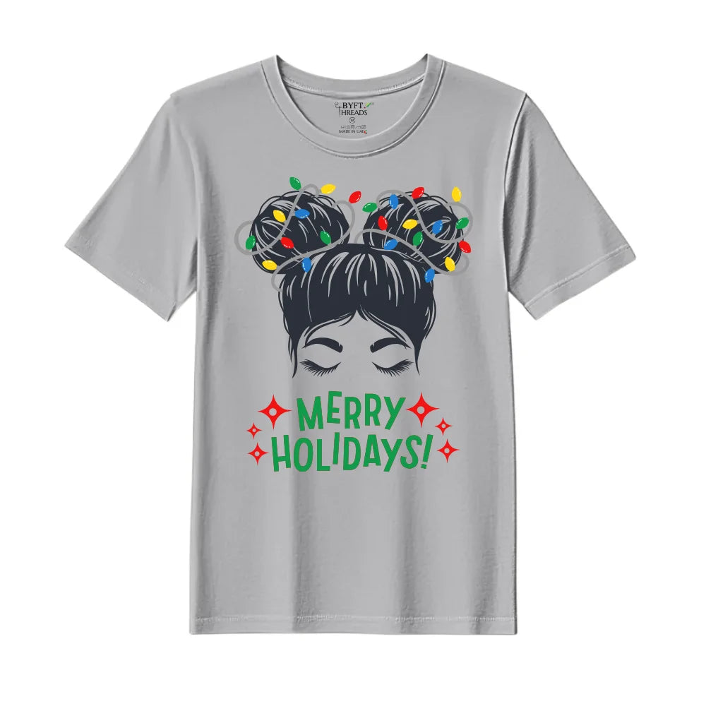 BYFT Threads Printed Christmas - Merry Holidays Designed T-Shirts