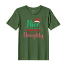 BYFT Threads Printed Christmas - Nice untill proven Naughty Designed T-Shirts