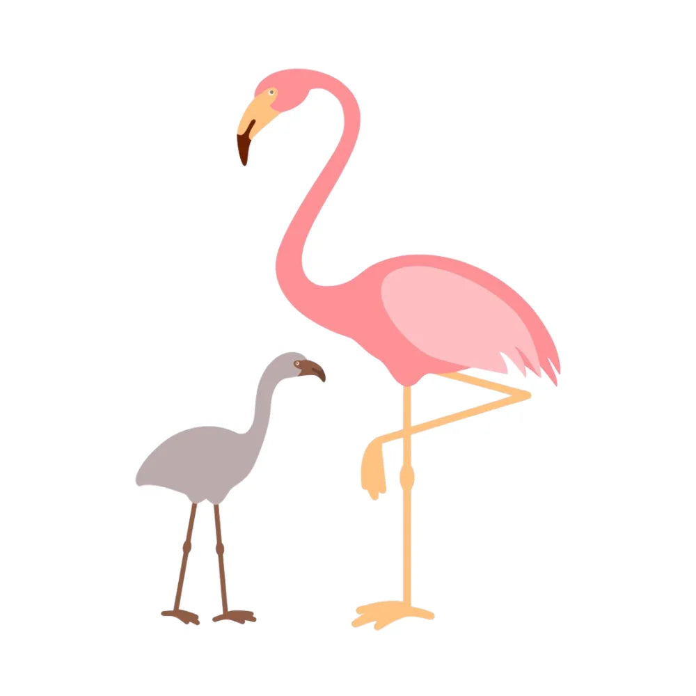 BYFT Printed Mug - Flamingo with Baby Flamingo Design