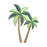 BYFT Iris Embroidered For You - Coconut Tree Designed Towel