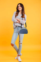 The Purani Jeans Boho Blues Handbag | Handmade Denim Boho Style Shoulder Bag