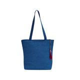 The Purani Jeans Dance Bag Red with Ghungroo | Handmade Denim Ethnic Shoulder Bag