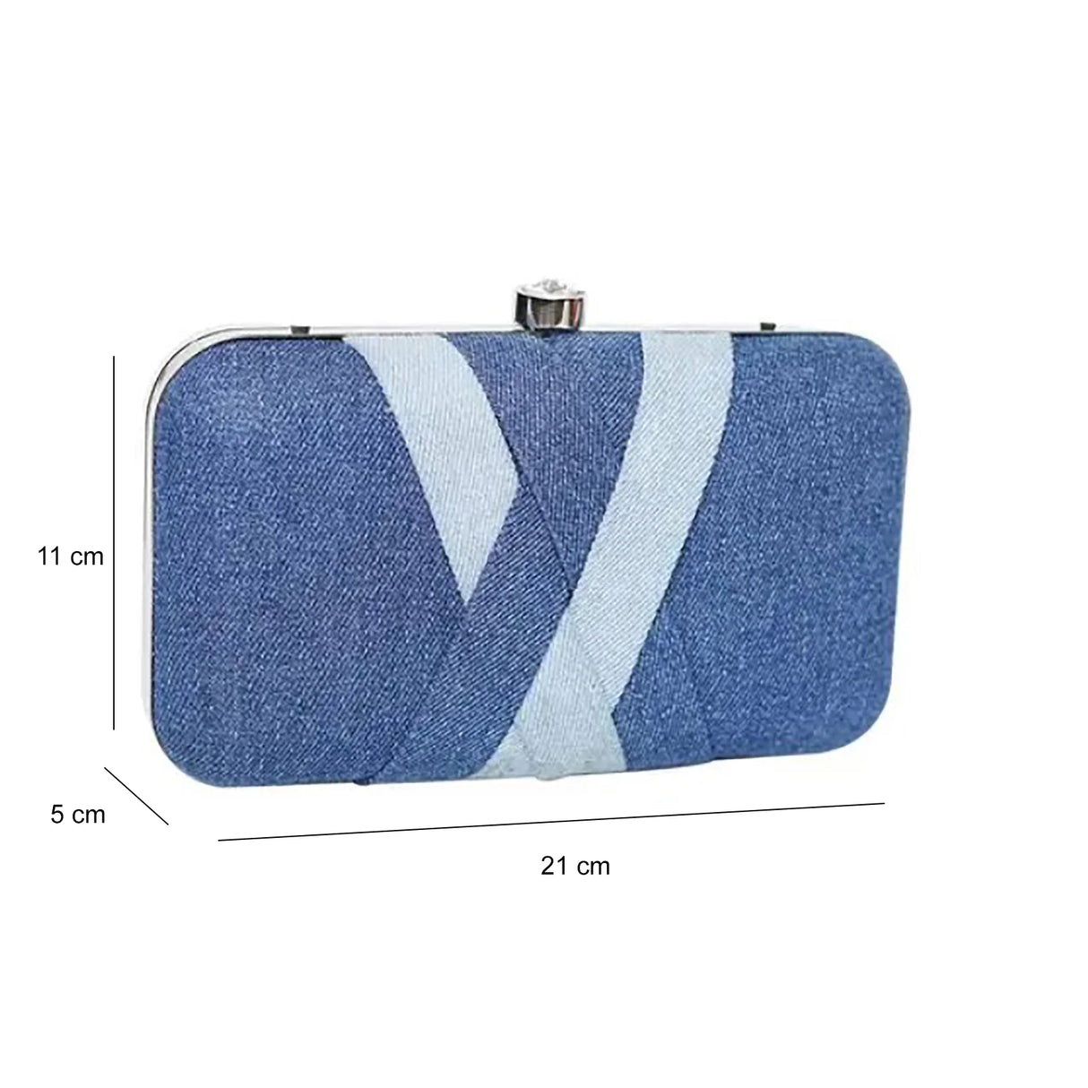 The Purani Jeans Denim Classic Clutch | Handmade Fashion Clutch