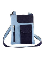 The Purani Jeans Denim Pocket Sling Bag | Handmade Denim Crossbody Bag