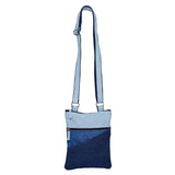 The Purani Jeans Denim Three Tone Sling Bag | Handmade Denim Crossbody Bag