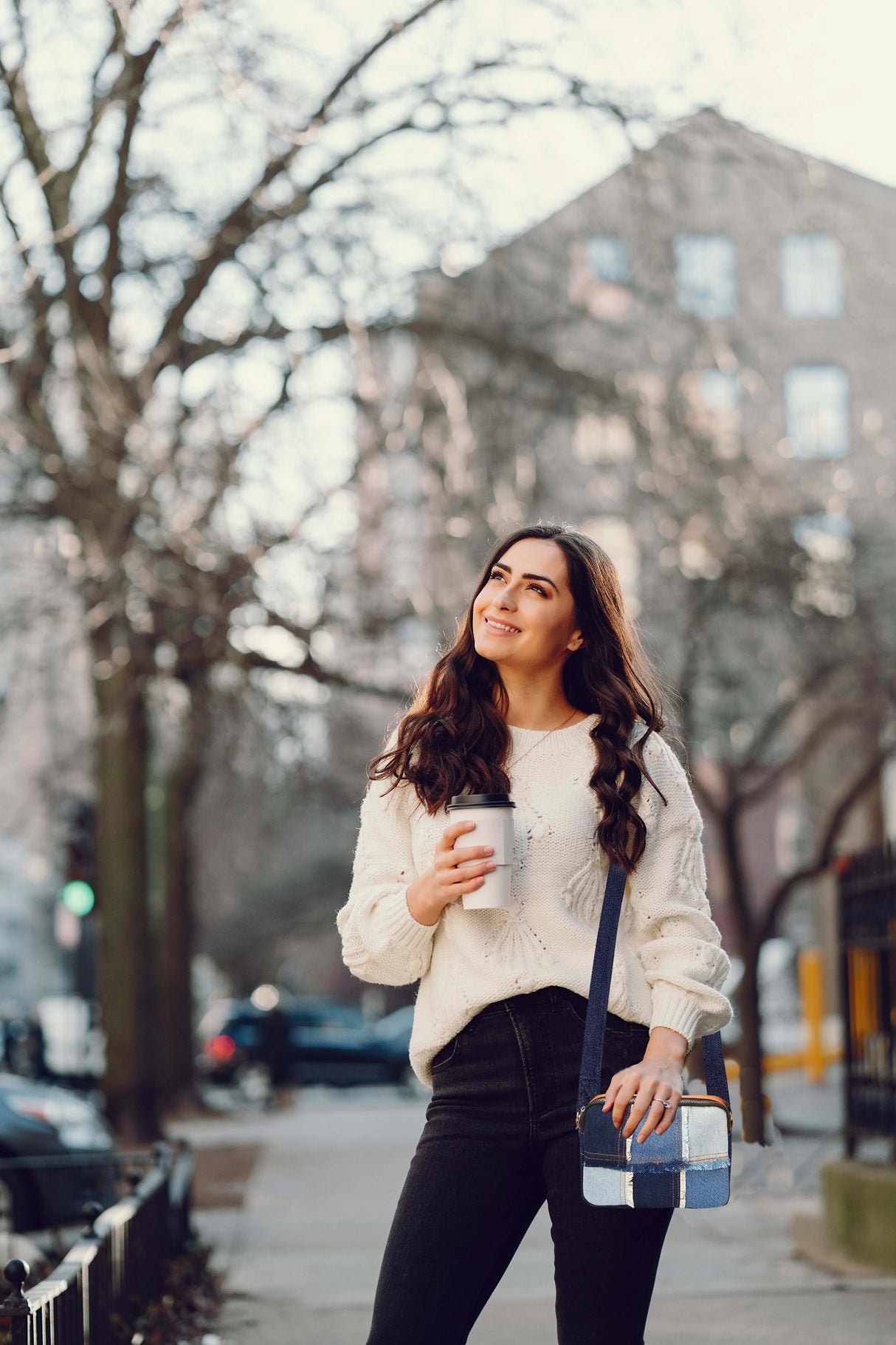The Purani Jeans Frayed Denim Sling Bag | Blue Denim Handmade Crossbody Bag