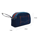 The Purani Jeans Pencil Pouch | Classic Blue Denim Handmade Stationery Pouch