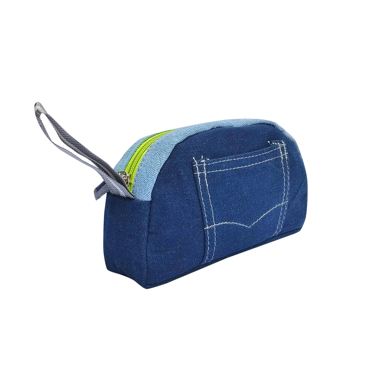 The Purani Jeans Pencil Pouch Smart | Blue Denim Handmade Stationery Pouch