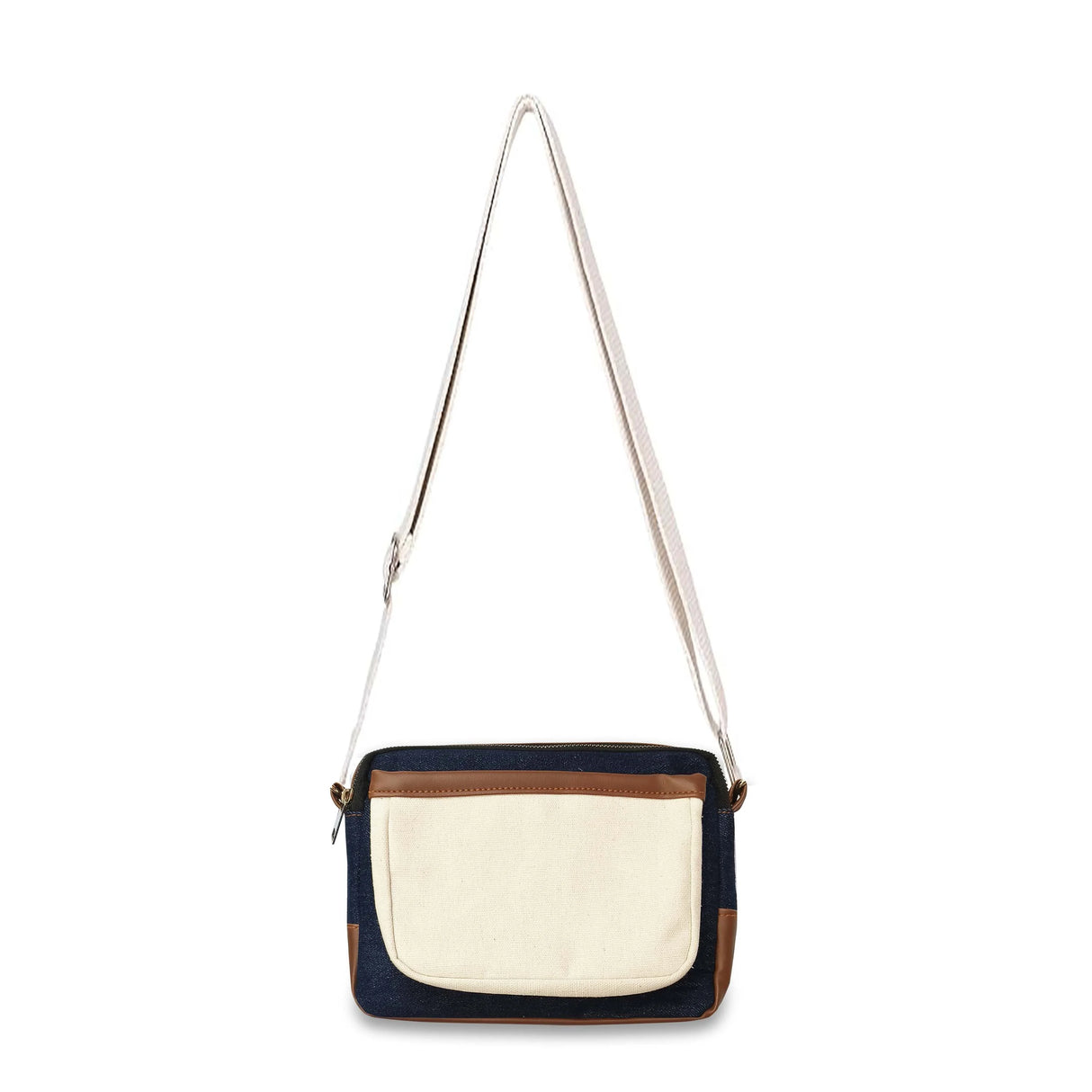 The Purani Jeans Terra Denim Sling Bag | Blue Denim Handmade Crossbody Bag