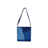 The Purani Jeans Three Shades Denim Tote Bag | Blue Denim Handmade Carry Bag