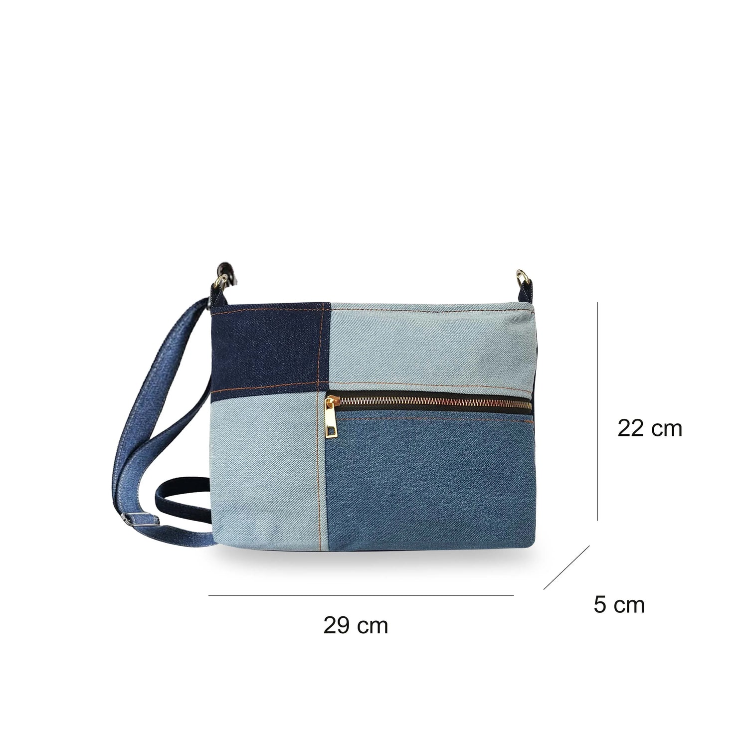 The Purani Jeans Vintage Vibes Handbag | Blue Denim Handmade Fashion Bag