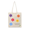 BYFT Inspirational Floral Tote Bag "Bloom"� Motivational Printed Tote | Reusable Everyday Carry (Set of 1)