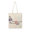 BYFT Dachshund Art Tote Bag "The Stretch Sketch" Minimalist Dog Reusable Tote | Eco-Friendly Daily Carry Bag (Set of 1)