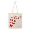 BYFT Artistic Butterfly Tote Bag Elegant Butterfly Print Reusable Tote | Everyday Carry Bag (Set of 1)