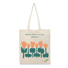 BYFT Inspirational Floral Tote Bag "Bloom Where You Are Planted"� Motivational Printed Tote | Reusable Everyday Carry (Set of 1)