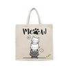 BYFT Cute Stacked Cats Tote Bag "Hi Meow"� Kitten Reusable Tote | Eco-Friendly Daily Carry Bag (Set of 1)