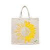BYFT Artistic Sunflower Tote Bag Dual-Nature Sun & Sunflower Printed Reusable Tote | Eco-Friendly Daily Carry Bag (Set of 1)