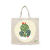 BYFT Botanical Cactus Tote Bag Vibrant Desert Print Reusable Tote | Everyday Carry Bag (Set of 1)