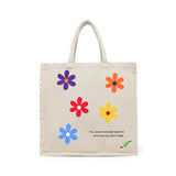 BYFT Inspirational Floral Tote Bag – “Bloom” Motivational Printed Tote | Reusable Everyday Carry (Set of 1)