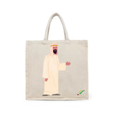 BYFT Cultural Heritage Tote Bag – “Urban Nomad” Traditional Reusable Tote | Eco-Friendly Daily Carry Bag (Set of 1)