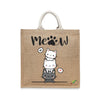 BYFT Cute Stacked Cats Tote Bag "Hi Meow"� Kitten Reusable Tote | Eco-Friendly Daily Carry Bag (Set of 1)