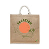 BYFT Tropical Vacation Tote Bag Scenic Island Getaway Printed Reusable Tote | Eco-Friendly Daily Carry Bag (Set of 1)