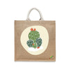 BYFT Botanical Cactus Tote Bag Vibrant Desert Print Reusable Tote | Everyday Carry Bag (Set of 1)