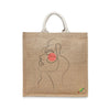BYFT Minimalist Art Tote Bag "Blush Muse"� Elegant Line Art Printed Tote | Reusable Everyday Carry (Set of 1)