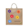 BYFT Inspirational Floral Tote Bag "Bloom"� Motivational Printed Tote | Reusable Everyday Carry (Set of 1)