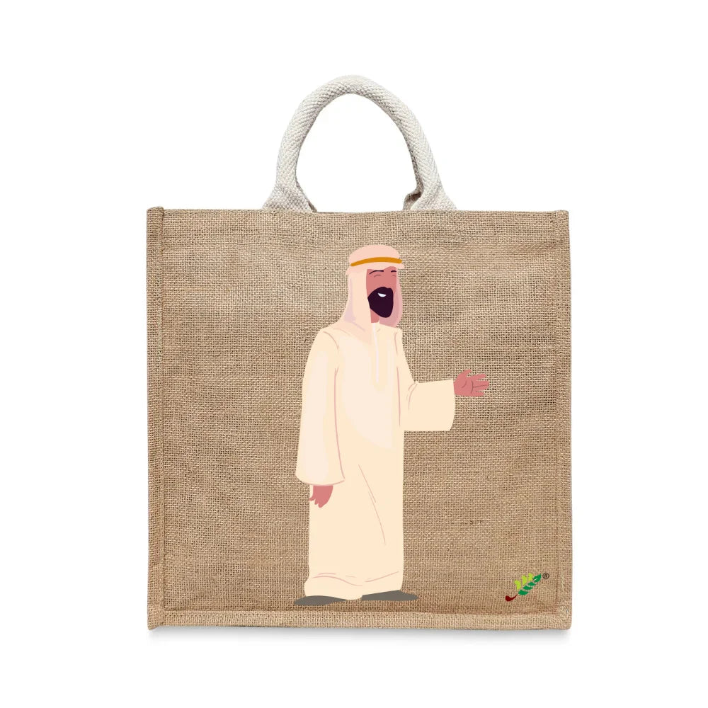 BYFT Cultural Heritage Tote Bag – “Urban Nomad” Traditional Reusable Tote | Eco-Friendly Daily Carry Bag (Set of 1)