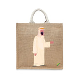 BYFT Cultural Heritage Tote Bag – “Urban Nomad” Traditional Reusable Tote | Eco-Friendly Daily Carry Bag (Set of 1)