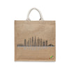 BYFT Modern Cityscape Tote Bag Dubai Skyline Line Art Printed Reusable Tote | Eco-Friendly Daily Carry Bag (Set of 1)