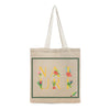 BYFT Tropical Botanical Tote Bag "NATURE"� Floral & Toucan Reusable Tote | Eco-Friendly Daily Carry Bag (Set of 1)