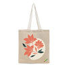 BYFT Elegant Floral Tote Bag Coral Bloom Printed Reusable Tote | Eco-Friendly Daily Carry Bag (Set of 1)