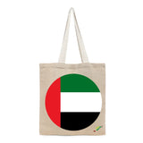 BYFT UAE Flag Printed Tote Bag – United Arab Emirates National Pride Reusable Tote | Eco-Friendly Daily Carry Bag (Set of 1)