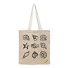 BYFT Coastal Shell Tote Bag "Ocean Gems" Nautical Reusable Tote | Eco-Friendly Daily Carry Bag (Set of 1)