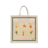 BYFT Tropical Botanical Tote Bag "NATURE"� Floral & Toucan Reusable Tote | Eco-Friendly Daily Carry Bag (Set of 1)