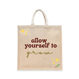 BYFT029811BYFTToteBag-AllowyourselftogrowLaminatedJucoBagWithGussetSetof01-JCTBTS13134
