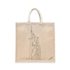 BYFT Minimal Line Art Tote Bag "Burj Al Arab"� Iconic Architecture Printed Tote | Reusable Everyday Carry (Set of 1)
