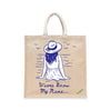 BYFT Nautical Women's Tote Bag "Waves Know My Name" Blue Reusable Tote | Eco-Friendly Daily Carry Bag (Set of 1)