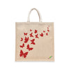 BYFT Artistic Butterfly Tote Bag Elegant Butterfly Print Reusable Tote | Everyday Carry Bag (Set of 1)
