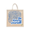 BYFT Motivation Tote Bag "Be Kind to Yourself", Inspirational Printed Tote Reusable Everyday Carry Set of 1