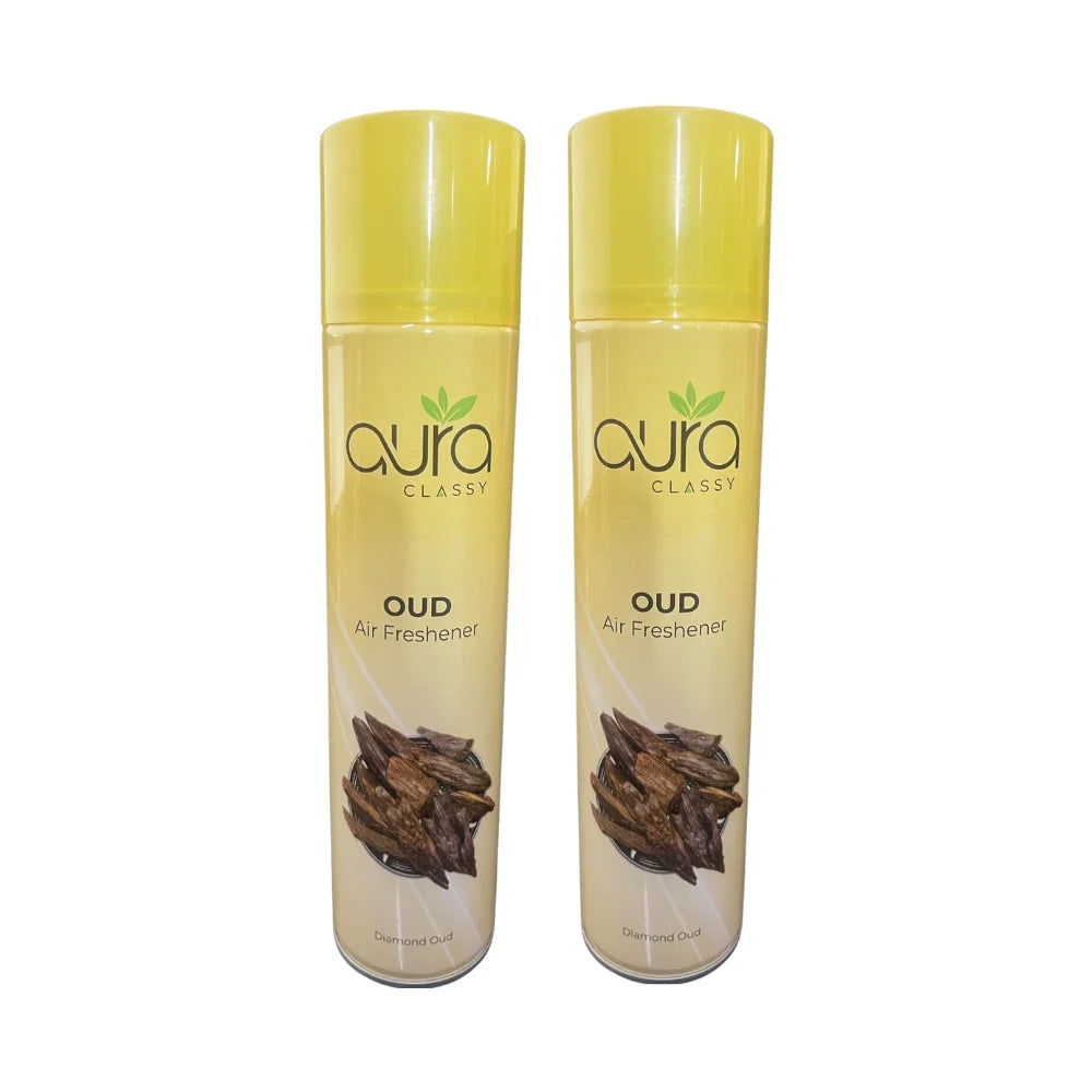 AURA Air Freshener - Flat Cap Spray, Long-Lasting Fragrance, 300 ml