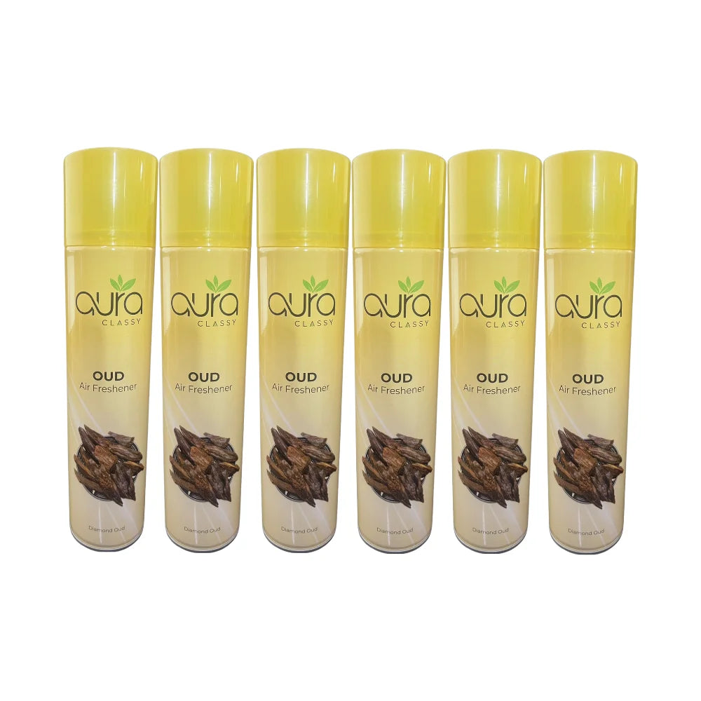 AURA Air Freshener - Flat Cap Spray, Long-Lasting Fragrance, 300 ml